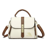 High Solid Leather Shoulder Messenger Bags for Women