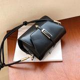 High Solid PU Leather Women Crossbody Bags Female Shoulder Square Bag
