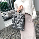 High Space Cotton Ladies Handbags Winter Shoulder Crossbody Bags