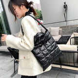 High Space Cotton Ladies Handbags Winter Shoulder Crossbody Bags