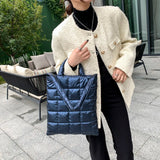 High Space Cotton Ladies Handbags Winter Shoulder Crossbody Bags