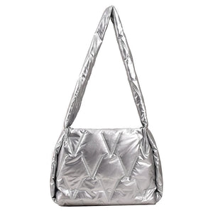 High Space Cotton Ladies Shoulder Bags Winter Shopping Crossbody Bag for Women
