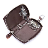 Split Leather KeyChain Unisex Key Bag Car Key Holder Multifunction Organizer