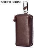 Split Leather KeyChain Unisex Key Bag Car Key Holder Multifunction Organizer