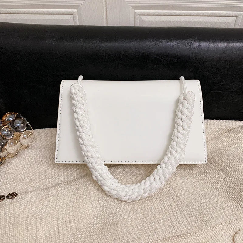 Summer Braided Rope Shoulder Strap Crossbody Bag
