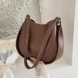 High Texture Pu Shoulder Bag Autumn Winter Women Soft Pu Crossbody Bags
