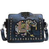 High Tote Women's Handbags Ladies Shoulder Bag Elephant Embroidery Crossbody