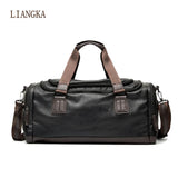 PU Leather Travel Bag for Men Large Capacity Duffle
