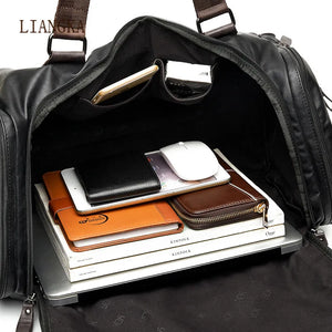 PU Leather Travel Bag for Men Large Capacity Duffle