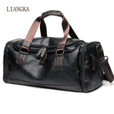 PU Leather Travel Bag for Men Large Capacity Duffle