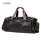 PU Leather Travel Bag for Men Large Capacity Duffle