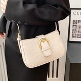 Stone Pattern PU Shoulder Bag for Women