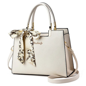 Summer Silk Scarf Shoulder Bag with Large Capacity