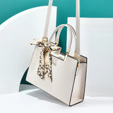 Summer Silk Scarf Shoulder Bag with Large Capacity