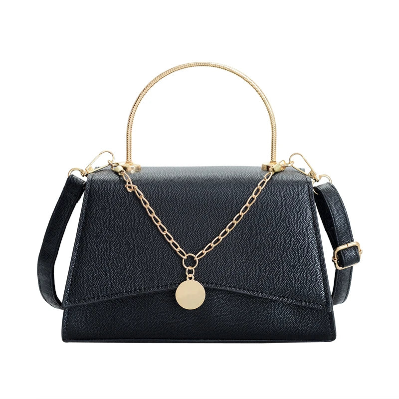 High Versatile Leather Texture Handbag Chain Handbag Shoulder Bag