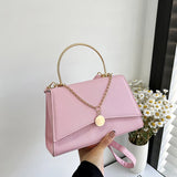 High Versatile Leather Texture Handbag Chain Handbag Shoulder Bag