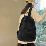 Vintage Canvas Backpack for Female Teen Girls