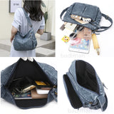 Vintage Leather Shoulder Bag for Women Crossbody Tote Sac