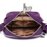 Waterproof Light Nylon Women Crossbody Bag Multi-Pockets Female Shoulder Bag