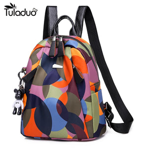 High Waterproof Oxford Women Backpack Anti-theft Large Capacity