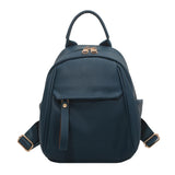 Waterproof Leather Women Backpack College Style Rucksack