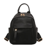 Waterproof Leather Women Backpack College Style Travel Rucksack School Bags