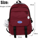 High Woman Backpack Schoolbag For Teenage Girls Boys Student Rucksack College