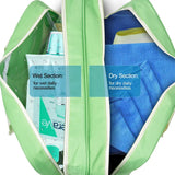 High Woman Large Capacity Waterproof Travel Bag with Wet & Dry Separator