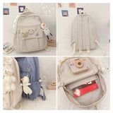Waterproof High Women Backpack Multi-pocket Large Capacity Rucksack