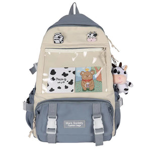 Waterproof Nylon Women Backpack for Teenage Girls - Laptop Bagpack