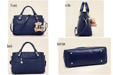 High Women Bag 4 Set Handbags Pu Leather Handbag Shoulder Bag