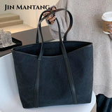 High Women Canvas Handbags Ladies Large Capacity Shoulder Bag