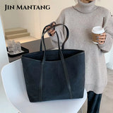High Women Canvas Handbags Ladies Large Capacity Shoulder Bag