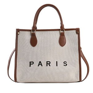 Women Canvas Handbags Tote Bags Shoulder Messenger Bags Large Capacity Crossbody