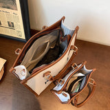 Women Canvas Handbags Tote Bags Shoulder Messenger Large Capacity Crossbody Bag