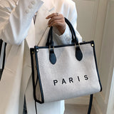 Women Canvas Handbags Tote Bags Shoulder Messenger Large Capacity Crossbody Bag