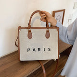 Women Canvas Handbags Tote Bags Shoulder Messenger Large Capacity Crossbody Bag