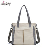 Women Canvas Shoulder Bag Large Capacity Crossbody Handbag