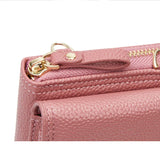 Women Cell Phone Pocket Purse Style PU Leather Crossbody Bag