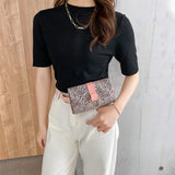 Women's PU Leather Fanny Pack Shoulder Chest Bag Handbag
