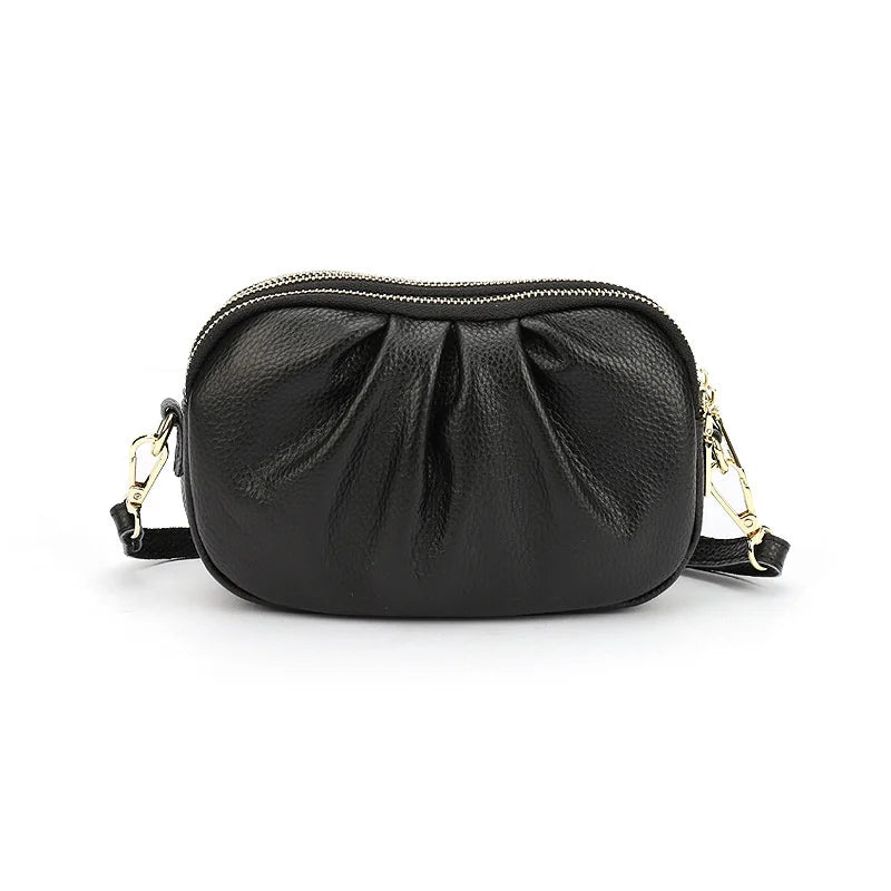 Women Leather Messenger Bag Shoulder Crossbody Phone Bolsas