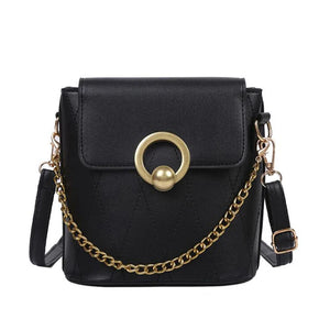 High Women Leather Handbags Shoulder Bag PU Solid Small Crossbody Bags