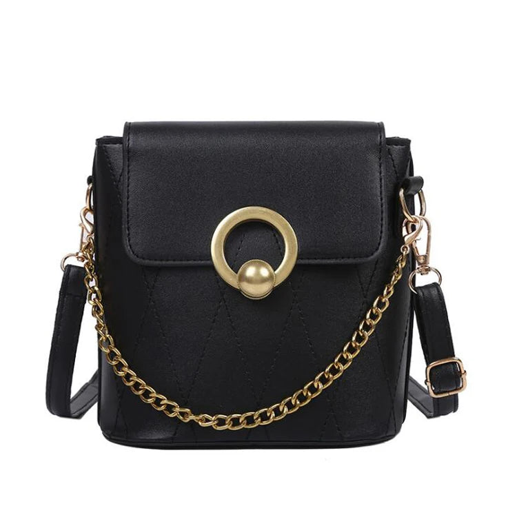 High Women Leather Handbags Shoulder Bag PU Solid Small Crossbody Bags