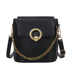 High Women Leather Handbags Shoulder Bag PU Solid Small Crossbody Bags