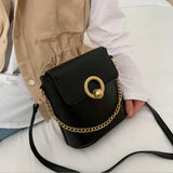 High Women Leather Handbags Shoulder Bag PU Solid Small Crossbody Bags