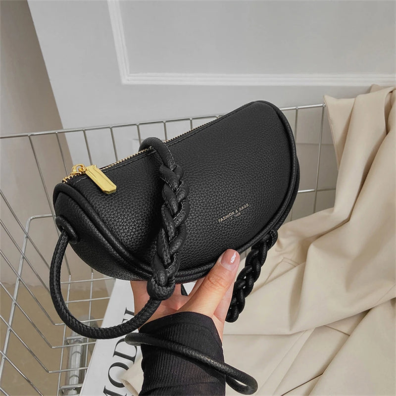 Women Leather Small Hobo Bag Purse Shoulder Crossbody Bag