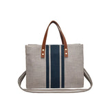 High Women Linen Tote Large Capacity Female Casual Shoulder Bag