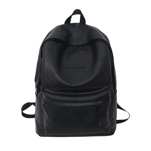 High Capacity Travel Backpack Soft Leather Men's Girl Back Pack