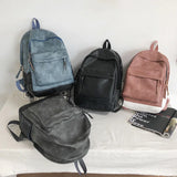 Soft Leather Men's Backpack Large Capacity Travel Bag