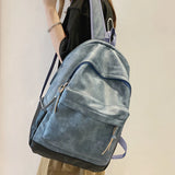 Soft Leather Men's Backpack Large Capacity Travel Bag